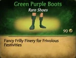 Green Purple Boots
