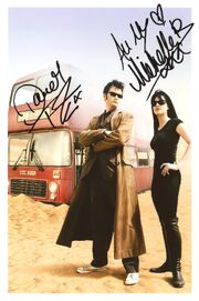 David tennant michelle ryan signed photo