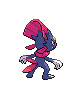 Imagen posterior de Weavile macho en la quinta generación
