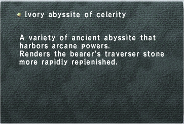 Ivory Abyssite of Celerity