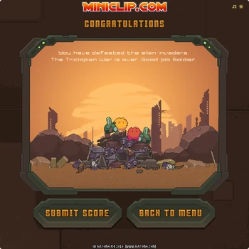 Bullethead End Screen