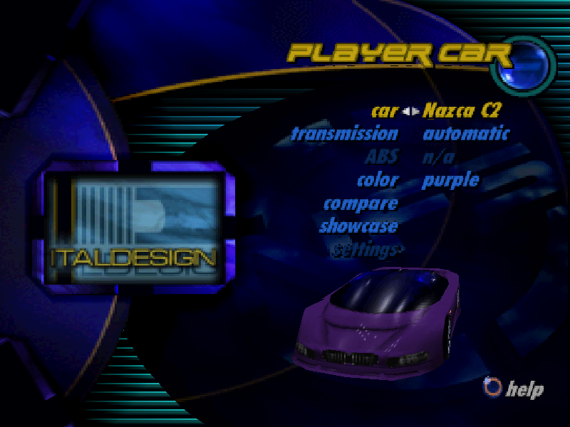 FileNazca C2 in the PSX version of Need for Speed III Hot Pursuit