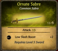 Ornate Sabre 2010-12-20