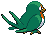 Imagen posterior de Taillow variocolor macho o hembra en la quinta generación