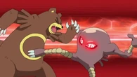 EP653 Hitmonlee de Barry usando a bocajarro