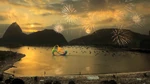 Rio 2016 logo in bay