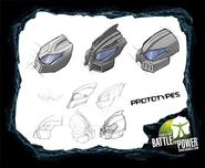 Prototype Lewa Nuva 2008 mask scetches 1