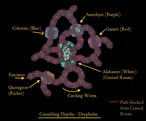 Crumbling Depths map
