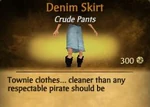 F Denim Skirt