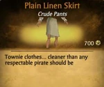 F Plain Linen Skirt