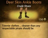 F Deer Skin Ankel Boots
