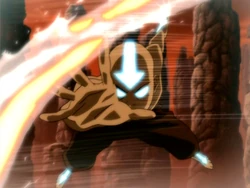 Avatar Aang charges