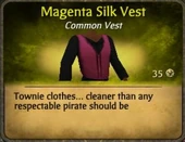 Magenta Silk Vest