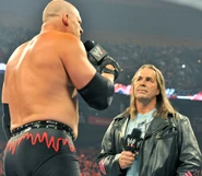 Kane talking with bret hart