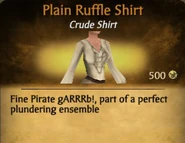Plain Ruffle Shirt