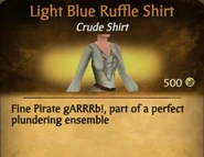 Light Blue Ruffle Shirt