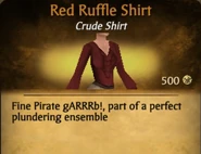 Red Ruffle Shirt