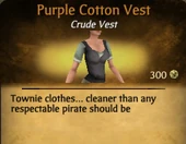 Purple Cotton Vest