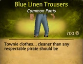 Blue Linen Trousers