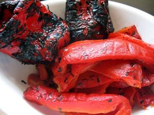 Roasted red peppers