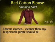 Red Cotton Blouse
