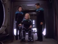 Melora Pazlar tests her wheelchair.jpg