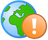 Globe icon.