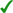Green tick