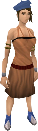 Blue beret equipped