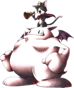 Cait Sith artwork from Final Fantasy VII.