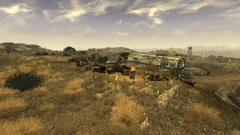 Raided farmstead exterior