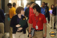 Eli & Clare In Their Degrassi Uniforms Walking Down Degrassi 5