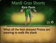 F Mardi Gras Shorts
