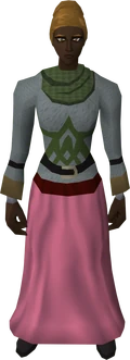 Pink skirt equipped