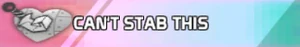 Can't stab this