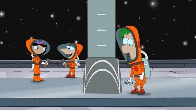 Ferb, Phineas, and Isabella in