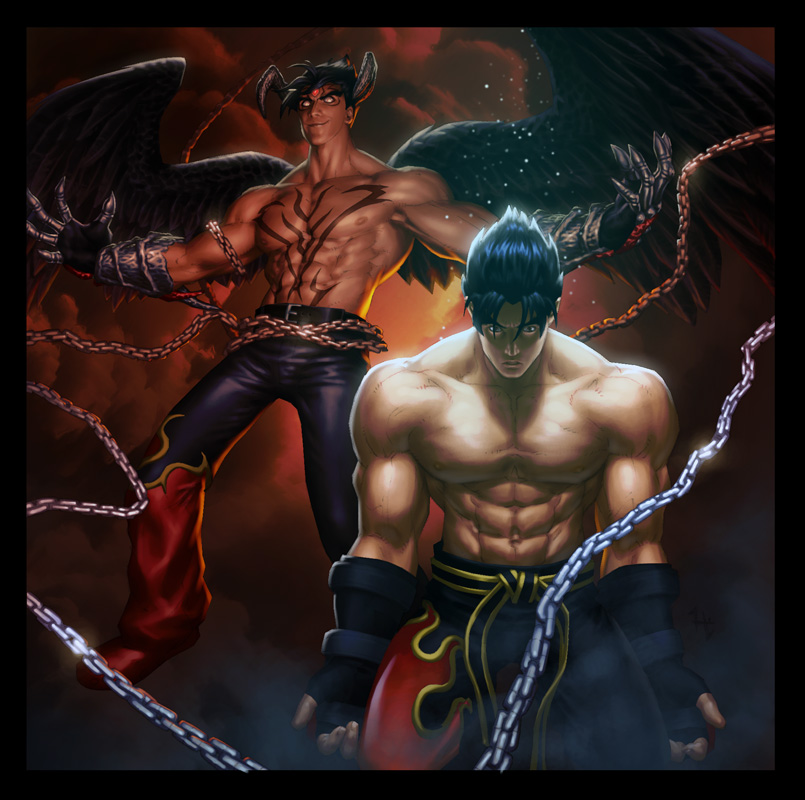 Tekken+devil+jin+vs+devil+kazuya