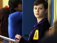 Adam In His Degrassi Uniform At Degrassi Leaning Up Against The Lockers Looking At Possibly Fiona