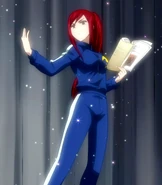 Erza in the sweatsuit