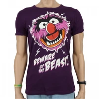 Logoshirt-Animal-BewareOfTheBeast-SlimFitT-Shirt-purple