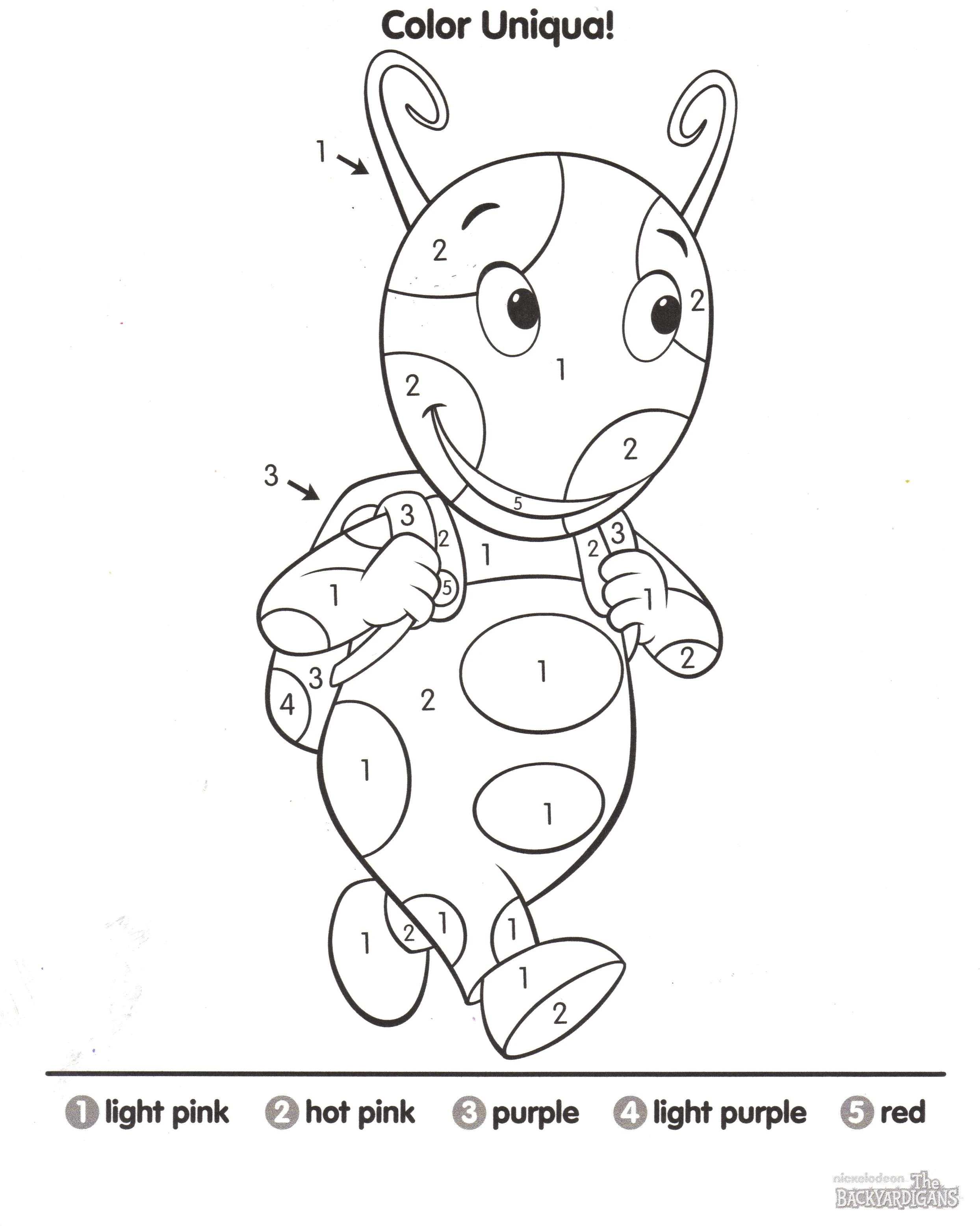backyardigans coloring pages