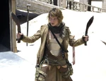Resident evil extinction milla jovovich with knives