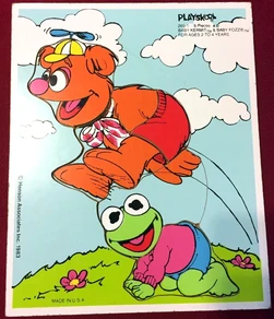 Playskool 1983 puzzle fozzie kermit
