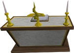 Gilded altar built
