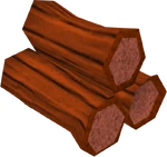 Red logs detail