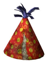 Destroyed party hat