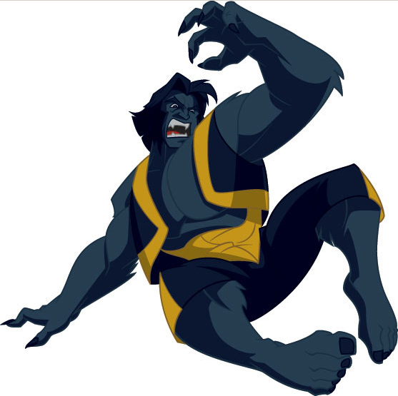 beast x men animated