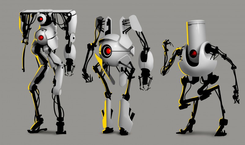 life-size portal 2 atlas bot. action Portal+2+atlas+eye