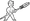 Knife spear icon