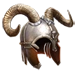 Curled Horn Helm